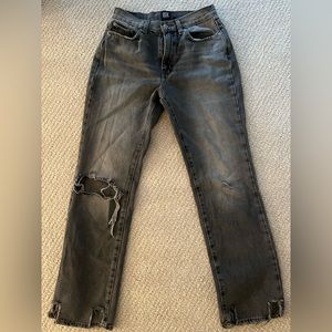 BDG distressed black ripped denim pants